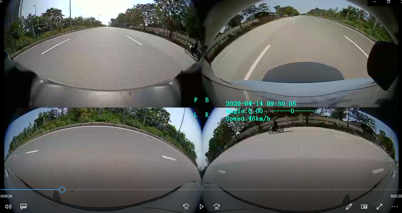 Camera 360 Elliview hiển thị tốc độ xe